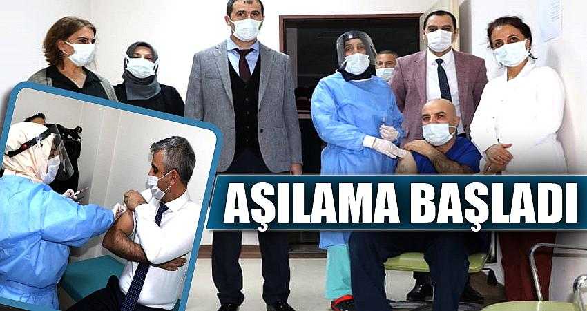 BİNGÖL’DE AŞILAMA BAŞLADI