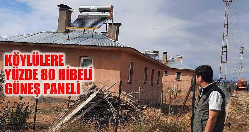 KÖYLÜLERE YÜZDE 80 HİBELİ GÜNEŞ PANELİ