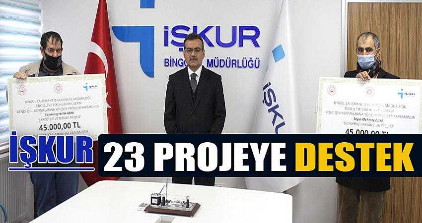 23 projeye destek verildi