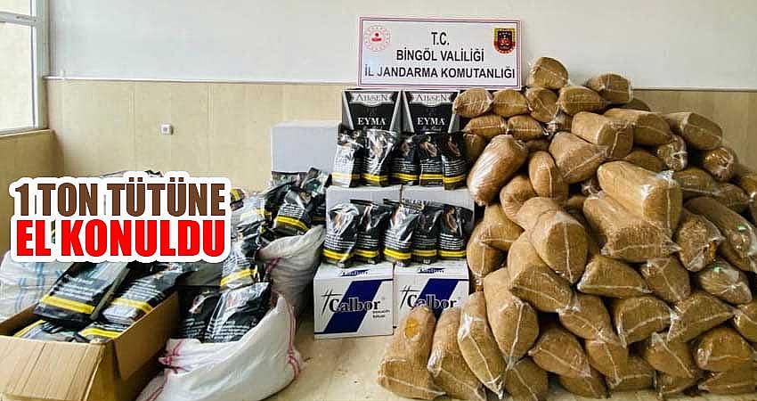 1 TON TÜTÜNE EL KONULDU