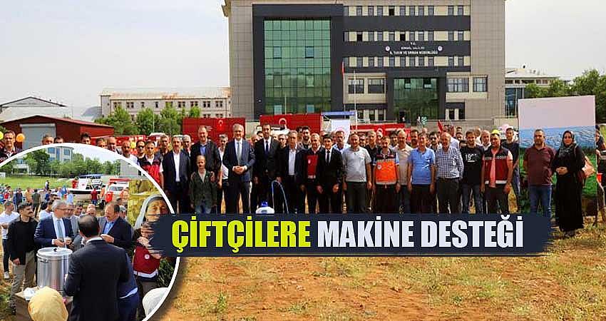 ÇİFTÇİLERE MAKİNE DESTEĞİ