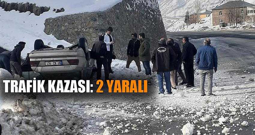 TRAFİK KAZASI: 2 YARALI