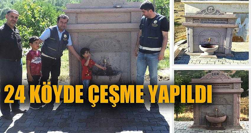 24 köyde çeşme yapıldı