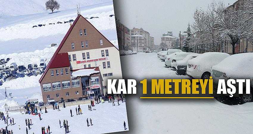 KAR KALINLIĞI 1 METREYİ AŞTI