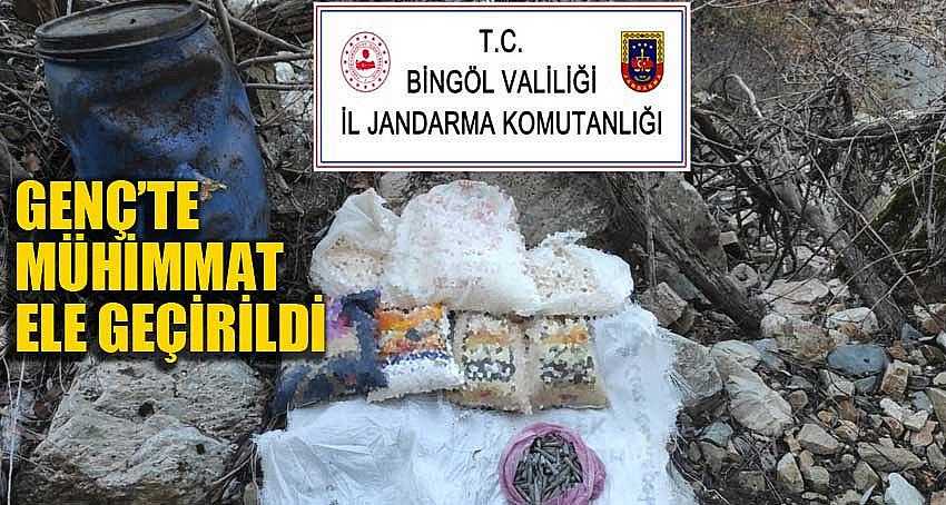 GENÇ’TE MÜHİMMAT ELE GEÇİRİLDİ