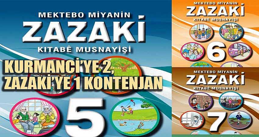 KURMANCİ’YE 2, ZAZAKİ’YE 1 KONTENJAN AYRILDI
